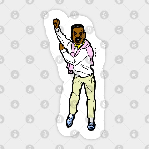 Fresh Prince Carlton Dance Sticker by sketchnkustom